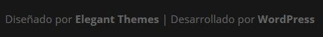 Replace footer links with this text