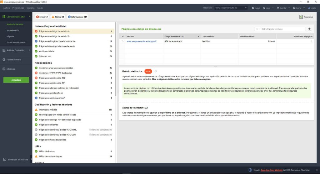 Auditoria Sitio Website Auditor