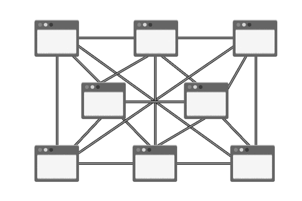 modelo estructura web en red