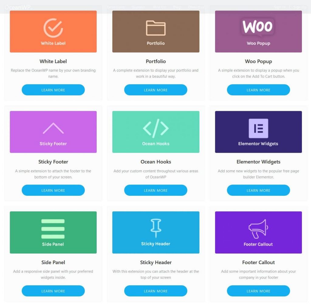 oceanwp premium plugins