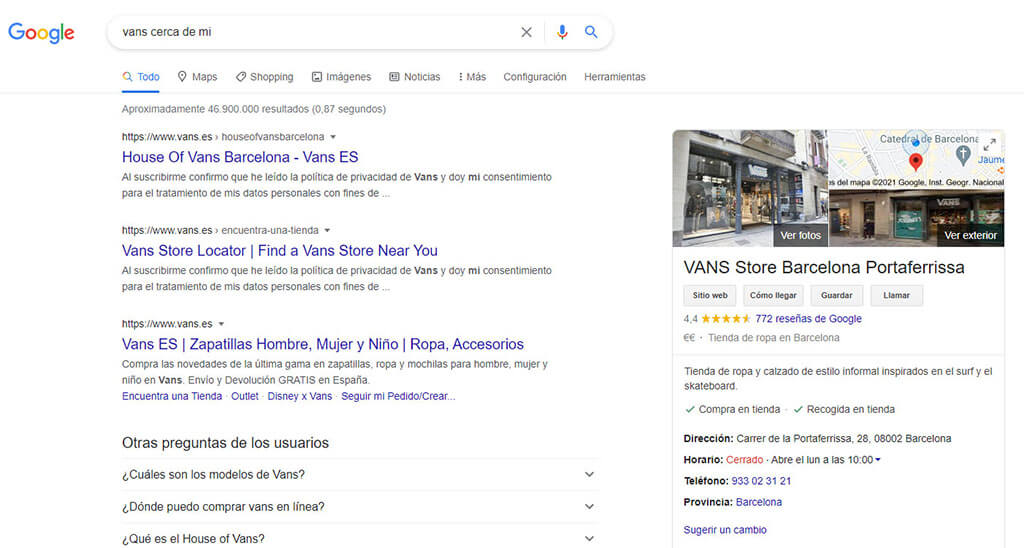 panel conocimiento Vans