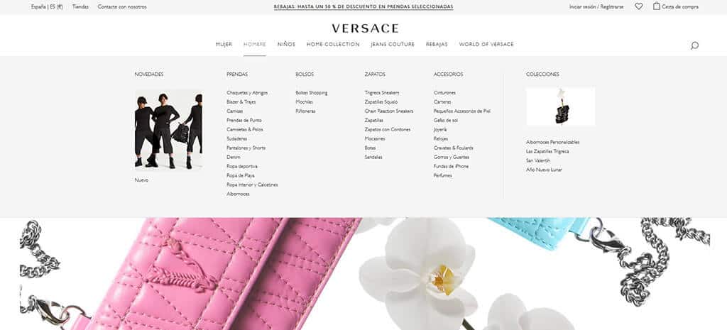 versace web